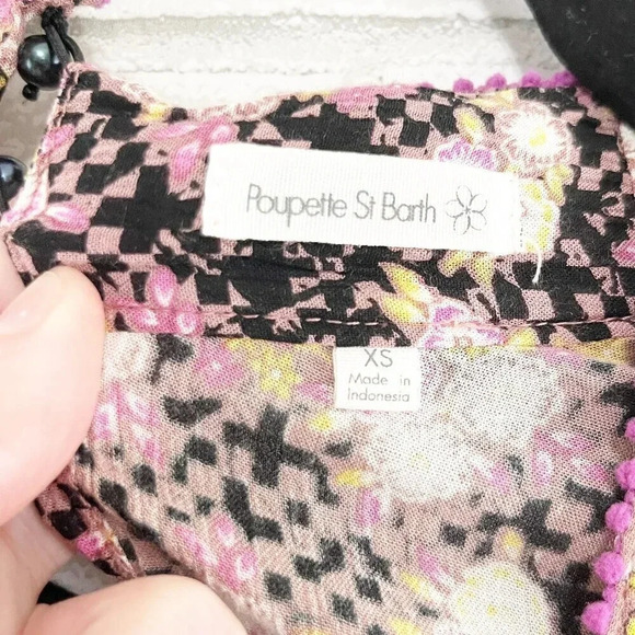 Poupette St. Barth Multicolor Floral Amora Romper Women's Size XS - Picture 9 of 11